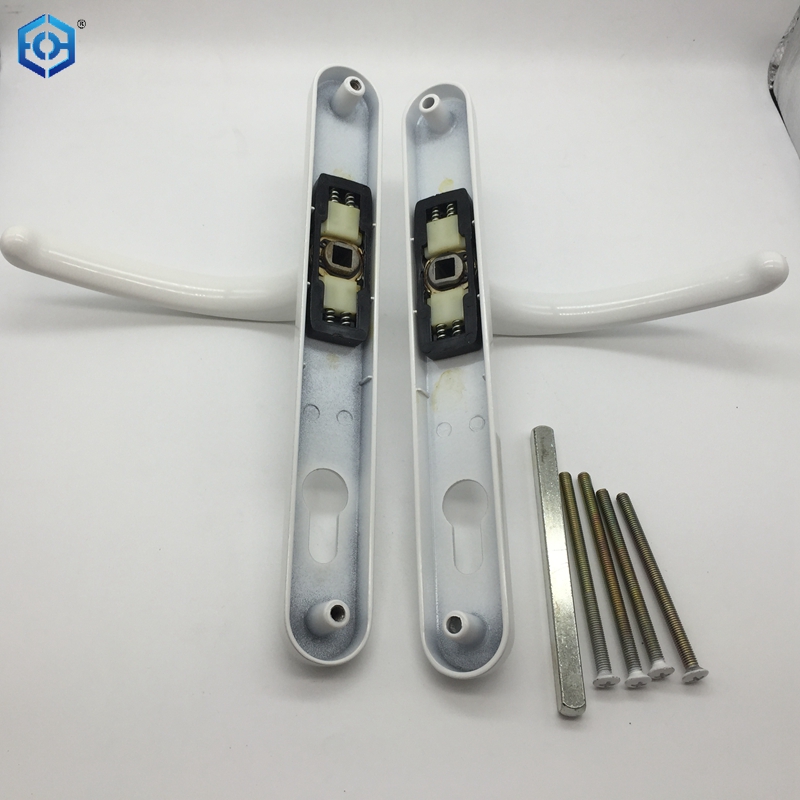 UPVC Flat Door Handle Black White Sliver Double Side 85/92mm Interior Door Handle Door Lock