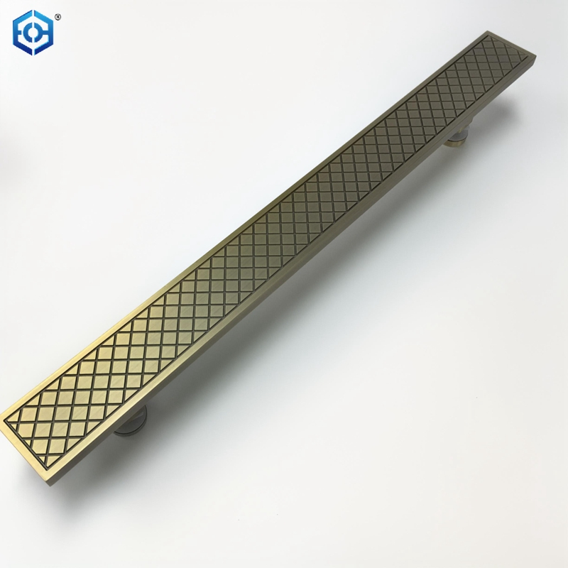 Aluminum Metallic Antique Bronze Glass Door Pull Handle