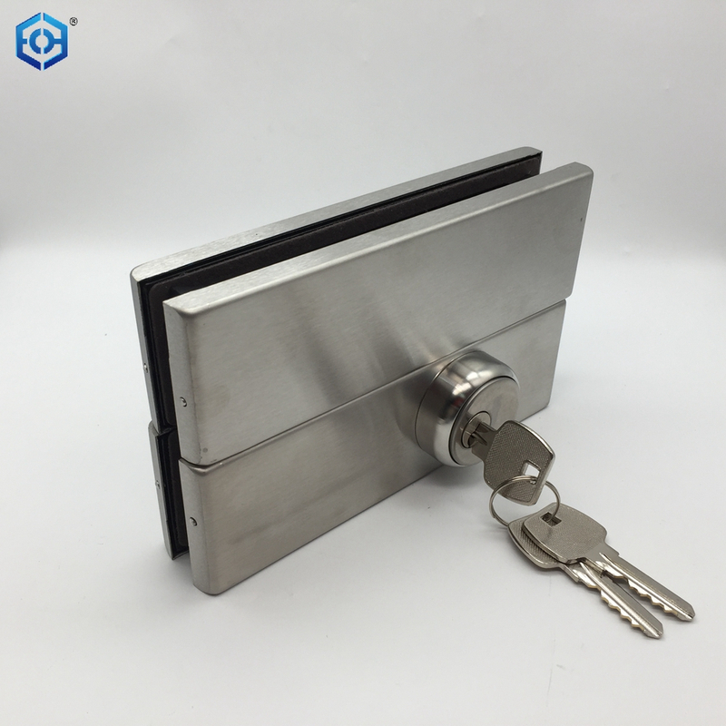 Stainless Steel Bottom Lock Patch Fitting For 3/4" Glass