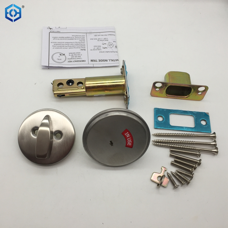  Vacant Occupied Bathroom Lock in Use Deadbolt with Occupancy Indicator
