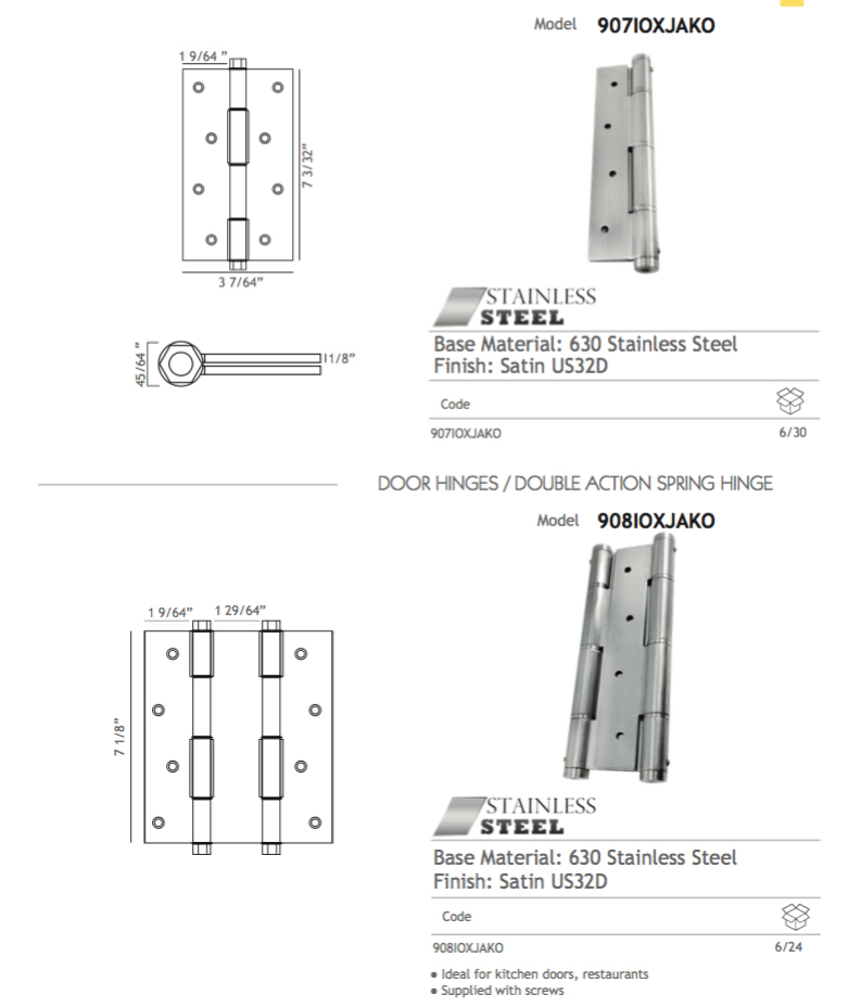Stainless Steel Butterfly Shape Door Flush Hinge