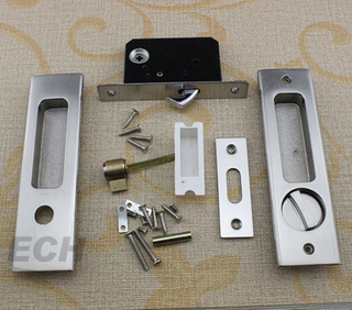 Stainless Steel Sliding Door Handle Lock (ECH112)