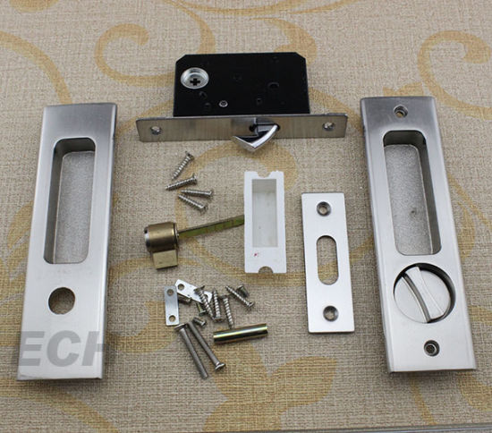 Stainless Steel Sliding Door Handle Lock (ECH112)