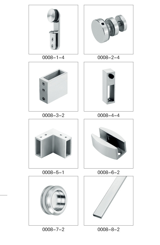 stainless steel sliding glass door rollers Bathroom hardware fittings