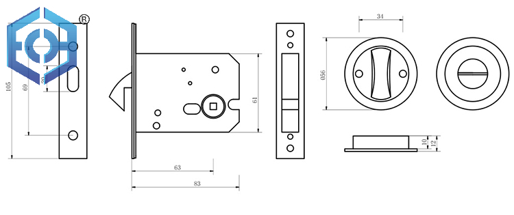 vantage sliding door lock