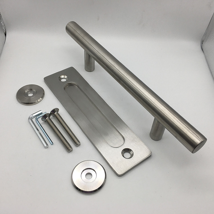 how to install barn door handle 