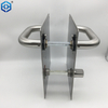 Stainless Steel Hollow Bathroom Lever Door Handle with Indicator on Back Plate