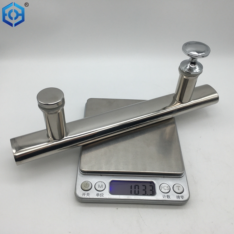 glass door handle with lock