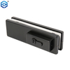 Black Stainless Steel Frameless Glass Centre Patch Fitting Patch Lock