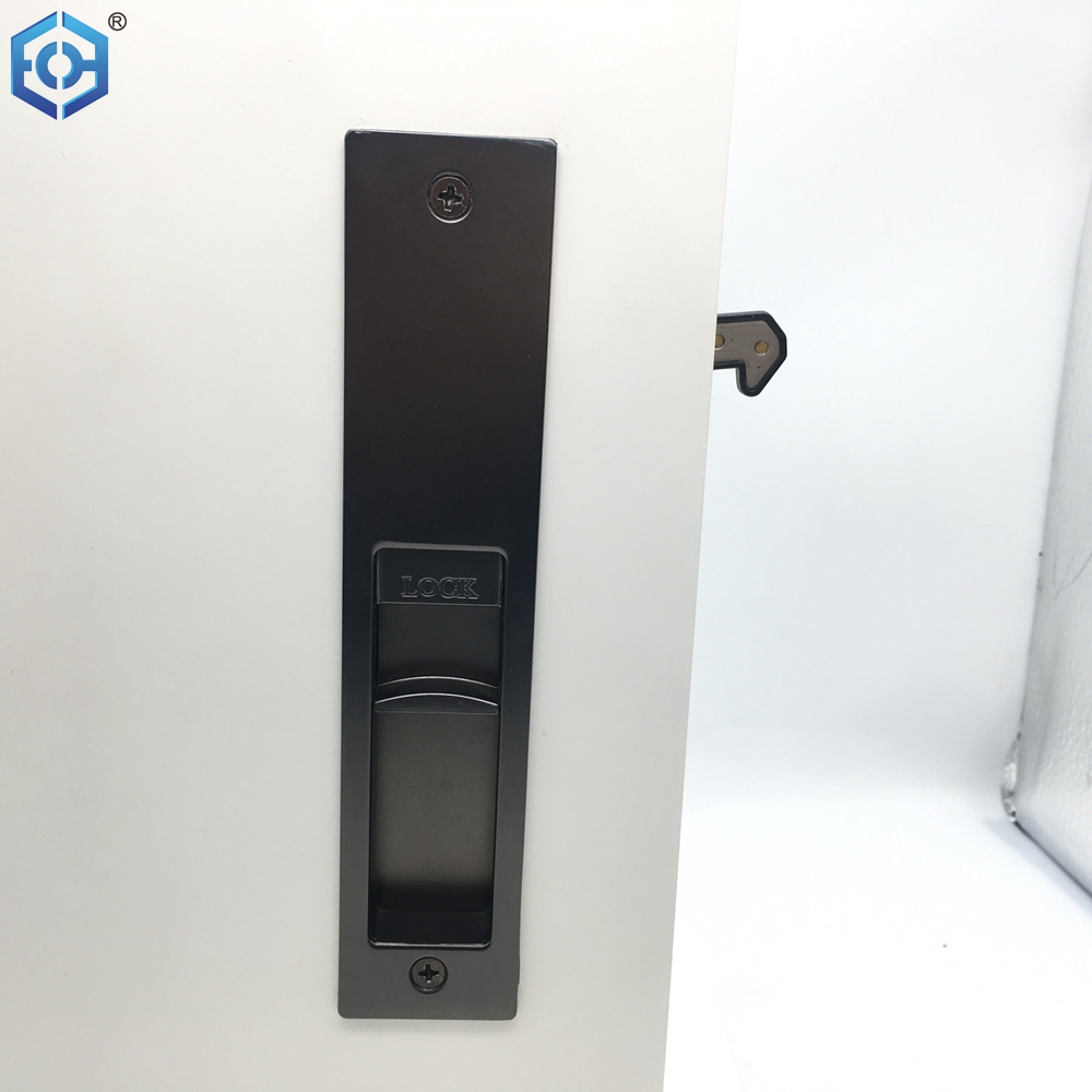 self latching sliding door lock