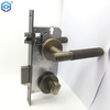 Door Locks for Bedroom And Mortise Lock Handle Set with 3 Brass Key Antique Finish