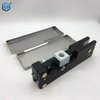  Brushed Stainless Bottom Door Patch Fitting with Bottom Insert For 3/4" Glass