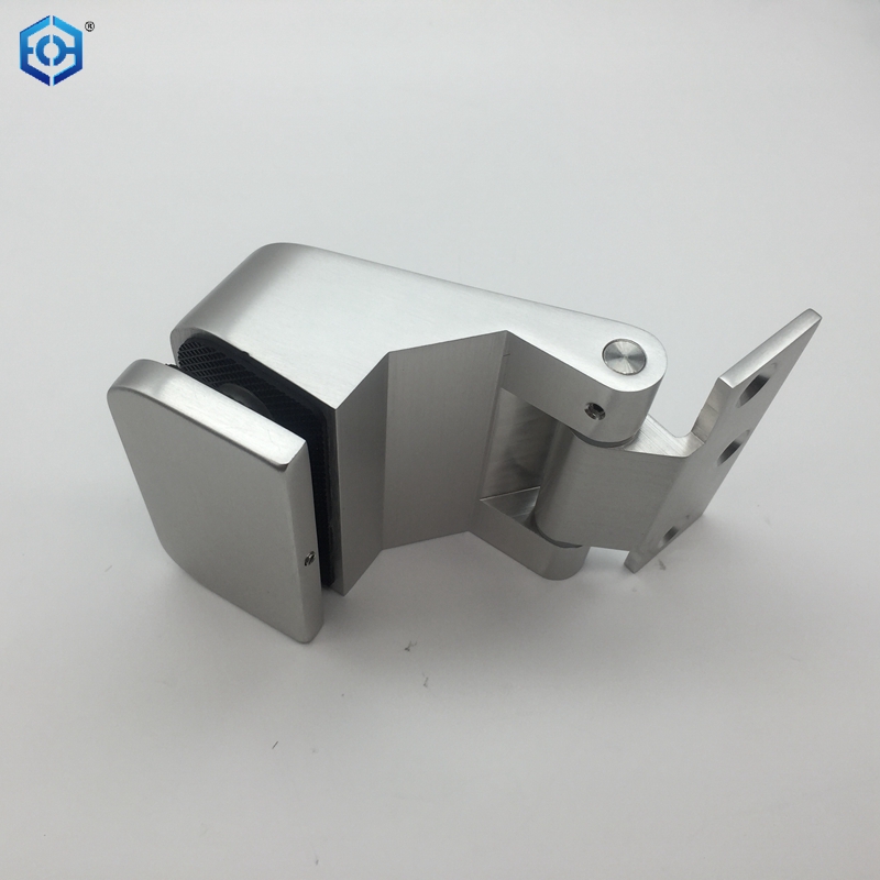 Frameless Wall To Glass Silver Aluminum Glass Door Hinge