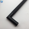 Black Stainless Steel D-Shaped Tubular Back-to-Back Knurled Pull Handles for Glass Door