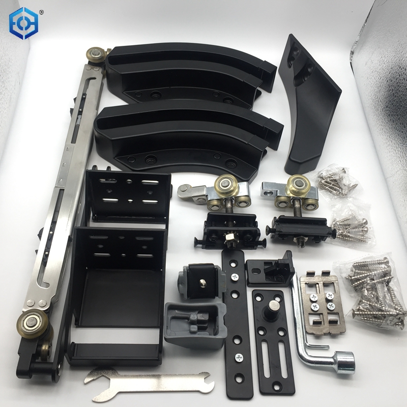 Flush Sliding Door System with Two-way Damper for Doors Up To 70kg