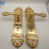Luxury Brass Entrance Door Lock Golden Handle Lockset with Multicolor Options for Enhanced Security