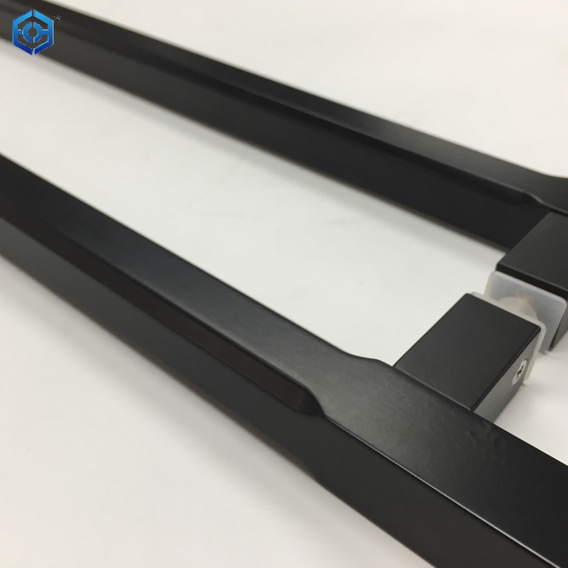 Factory Manufacturer Wholesale Commercial Square Black Aluminum Glass Door Pull Handles