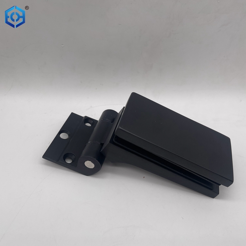 Silver Aluminum Glass To Wall Glass Pivot Hinge For Interior Glass Door 