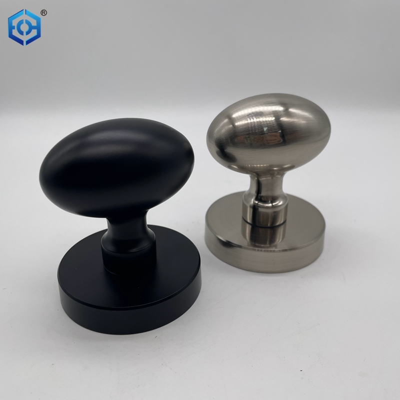 Passage Interior Door Knob Single Or Double Side Zinc Alloy Keyless Round Doorknob Lock