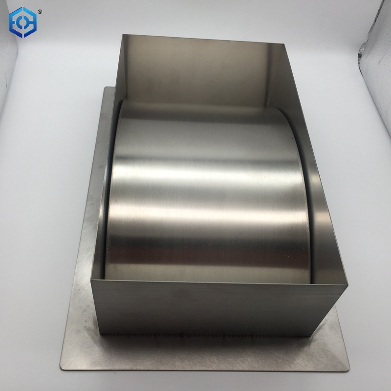 12x8" Square X 3" Deep Stainless Steel Trash Grommet Rectangular Trash Ring