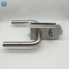 Silver Stainless Steel Frameless Glass Door Lock with Indicator Privacy Function 
