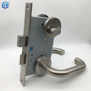 Stainless Steel Aisle Door Fire Lock Can Be Installed on Both Sides Suitable for Thickness 1.37-2.16 Inches Door