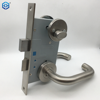 Stainless Steel Aisle Door Fire Lock Can Be Installed on Both Sides Suitable for Thickness 1.37-2.16 Inches Door