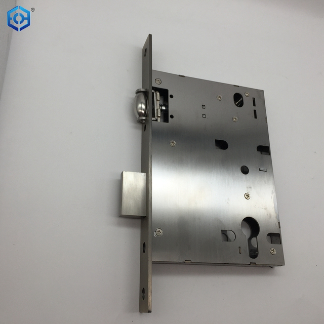 Customized 90mm Heavy Duty Square Plated Roller Mortise Door Lock Body