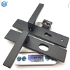 Black Stainless Steel Interior Door Handlesteel Plate And Zamak Handles