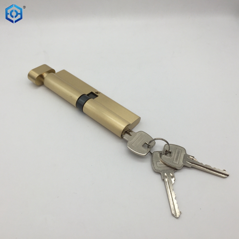 Golden Brass 110mm High Security Euro Thumb Turn Cylinder Lock