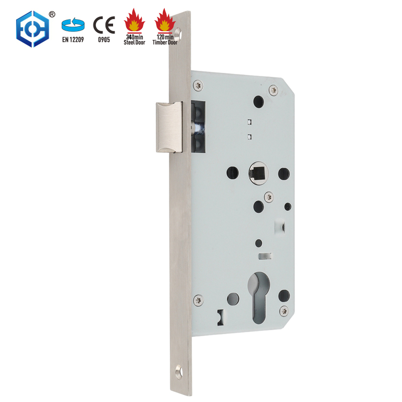 EN12209 EN1634 Fireproof Stainless Steel CE Passage Mortise Door Lock