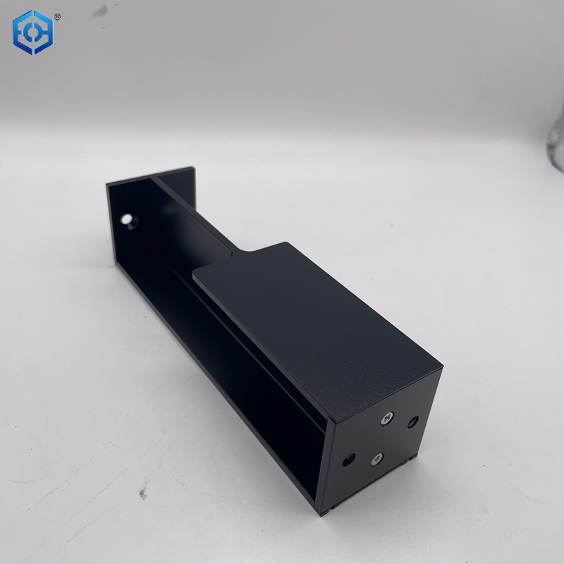 Black Aluminum Recessed Sliding Pocket Door Handle for Wardrobe Door