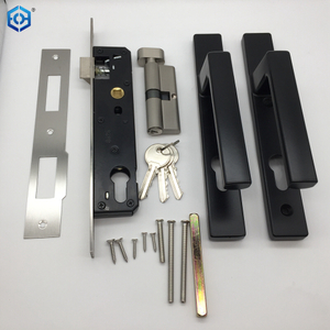 Black Aluminum Lever Handle Door Lock for UPVC Patio Doors