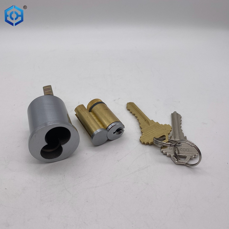 Brass Interchangeable Removable Large 8-shaped American Standard LFIC Large Format IC Core Lock Cylinder