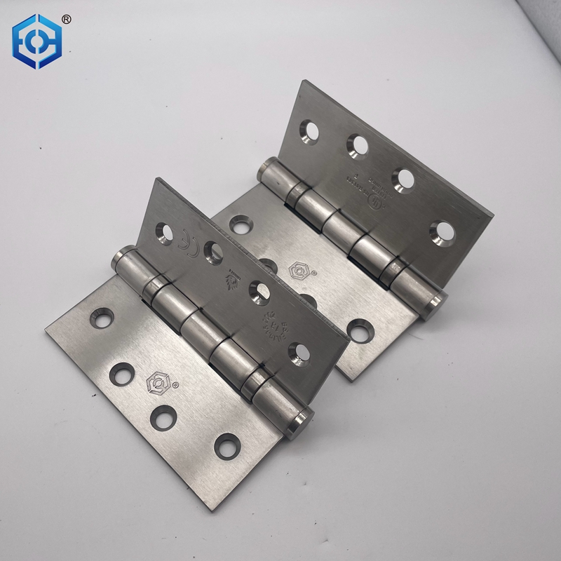 UL Fire Resistance Door Hardware 4.5 Inch Stainless Steel 2 Ball Bearing Commercial Heavy Duty Door Hinges