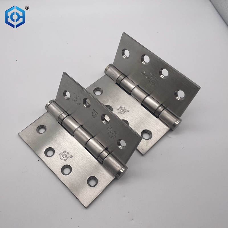 UL Fire Resistance Door Hardware 4.5 Inch Stainless Steel 2 Ball Bearing Commercial Heavy Duty Door Hinges