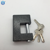 Black Heavy Duty Steel Square And Rectangle Type with 4 Keys Padlock