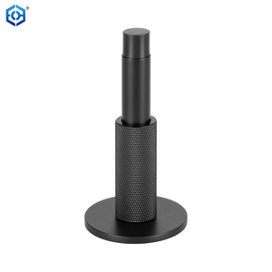 3m Adhesive No Drilling Heavy Duty Floor And Wall Mount Brass Knurled Door Stopper