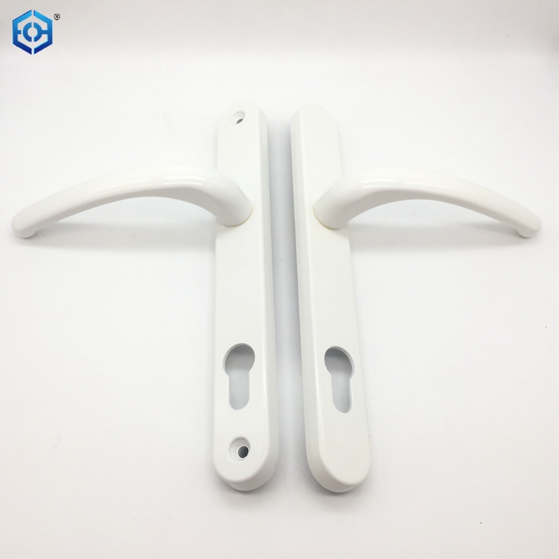 UPVC Flat Door Handle Black White Sliver Double Side 85/92mm Interior Door Handle Door Lock