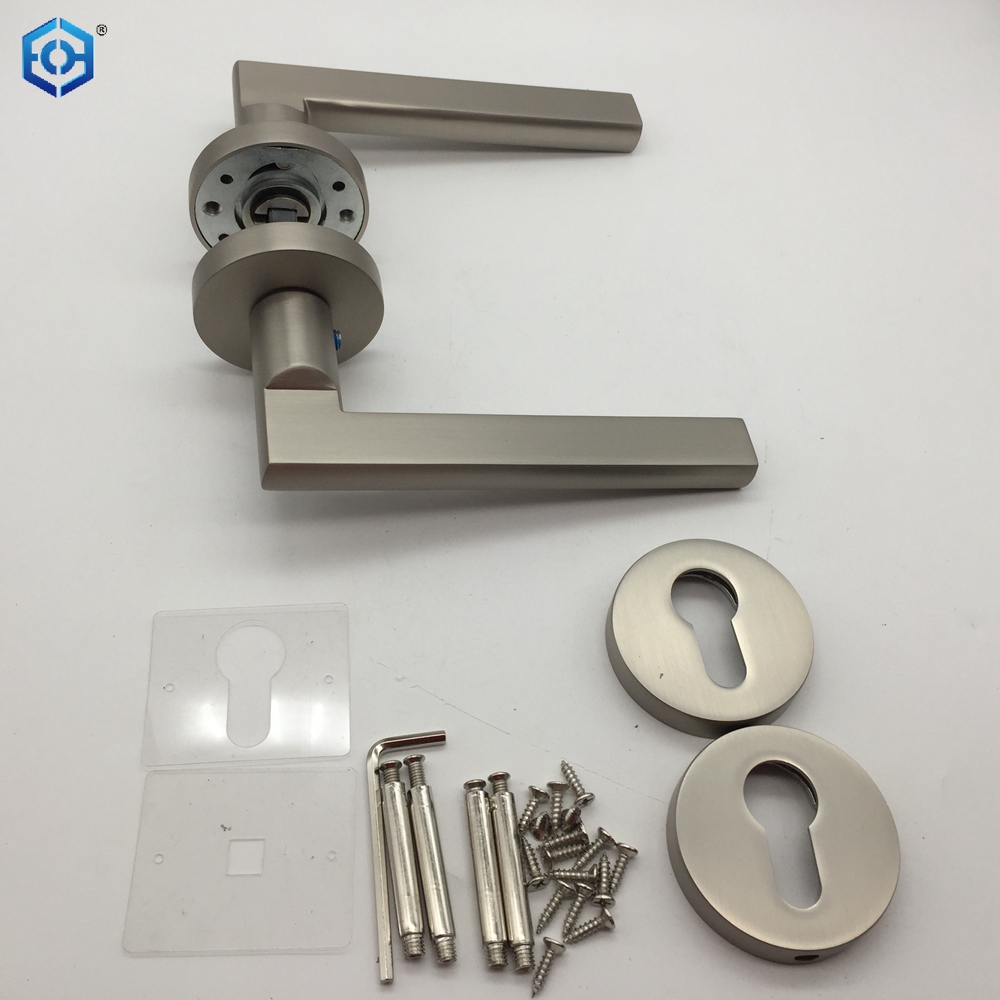  The Beauty Of Geometry Satin Nickel Zinc Alloy Interior Door Handles