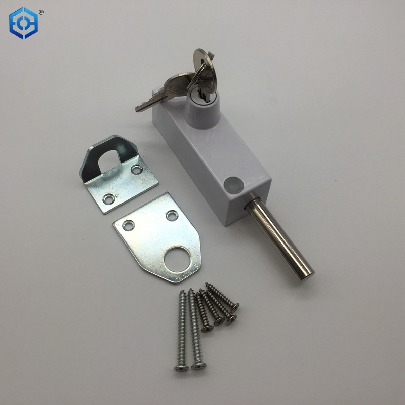 Multi-Purpose White Sliding Patio Door Keyed with Bolt Lock