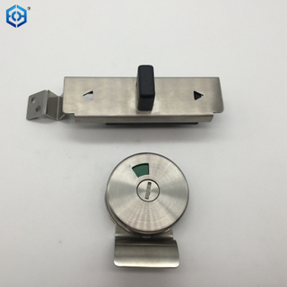 Bathroom Thumb Turn with Indicator 6mm in Satin Stainless Steel 316