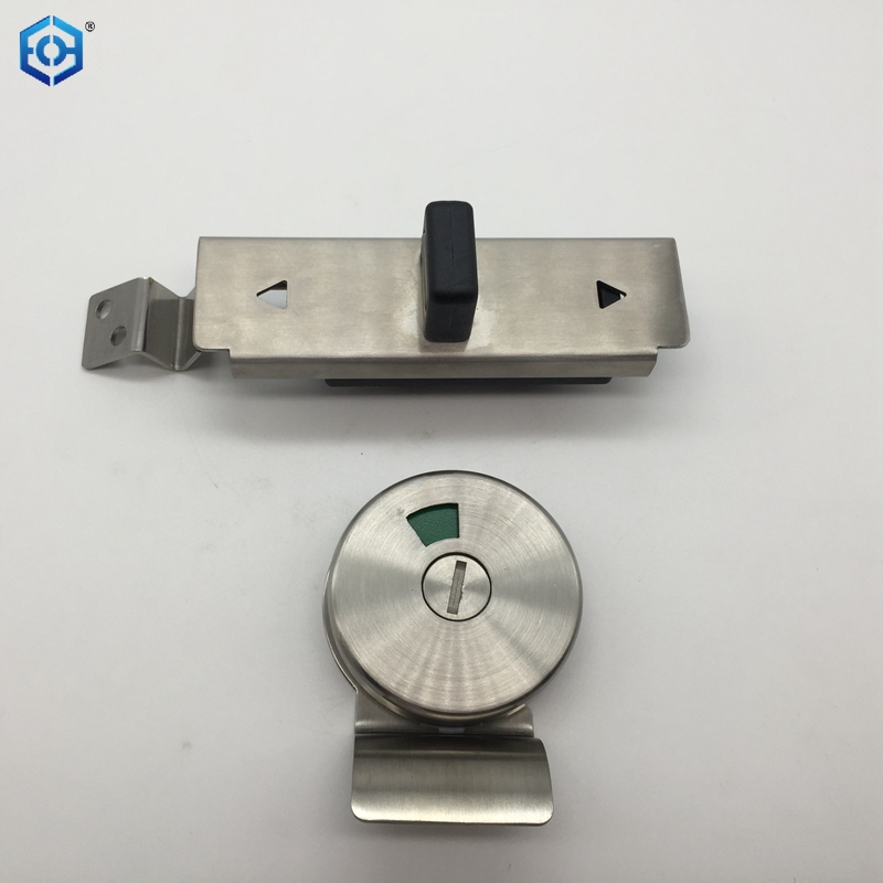 Bathroom Thumb Turn with Indicator 6mm in Satin Stainless Steel 316