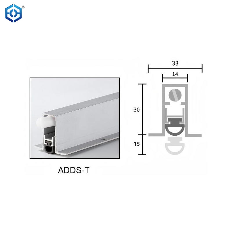 Automatic Door Bottom Seal Heavy Duty Metal Door Sweep with Neoprene Bulb Door Seal