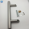 Stainless Steel 304 Offset Round Style Back To Back Glass Door Barn Door Push Pull Handle