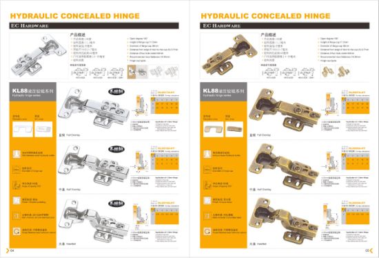 China stainless steel concealed cabinet hinge manufacturer wide opening 0mm/165°