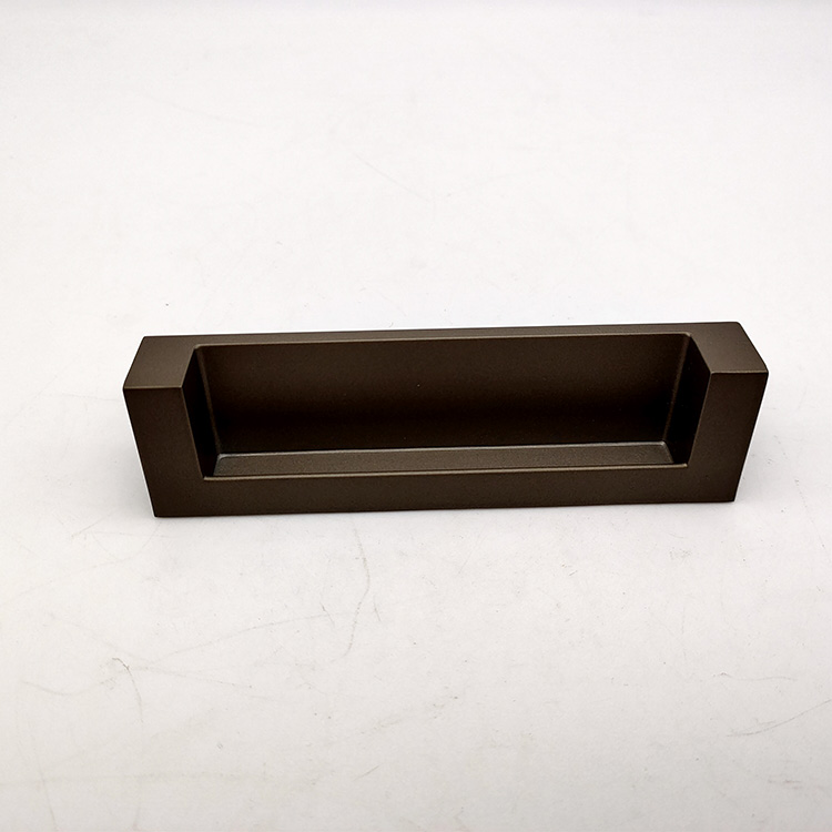 Brown Zinc Alloy Concealed Furniture Or Cabinet Handle Door Handle