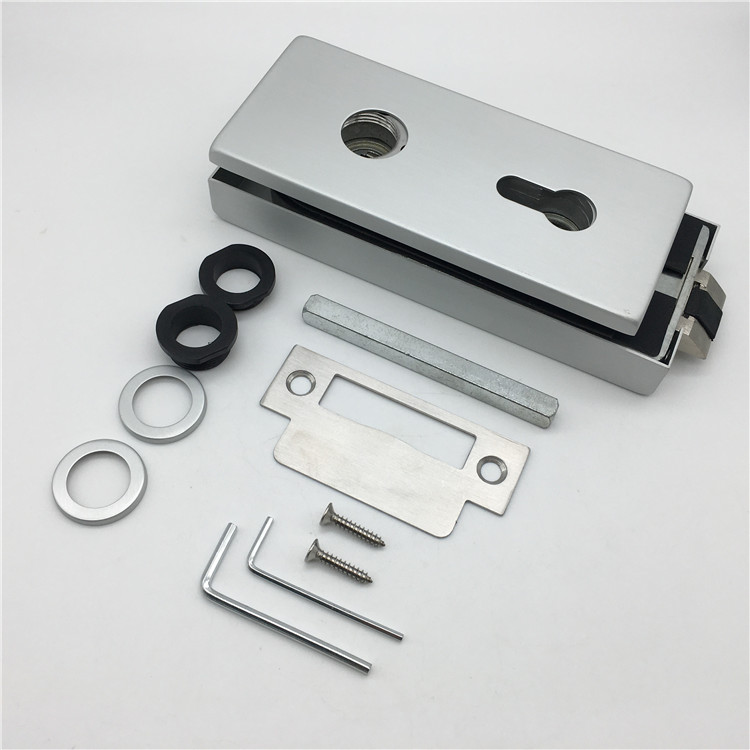 glass to wall lock