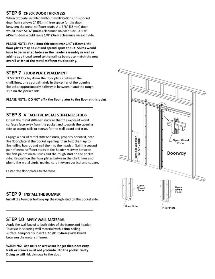 How to install pocket door? EC HARDWARE