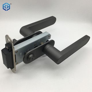 Black Zinc Alloy Interior Bathroom Magnetic Lever Door Lock
